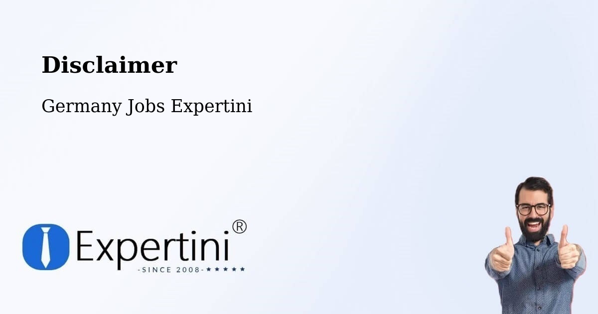 Disclaimer – Nürnberg - Germany Jobs Expertini